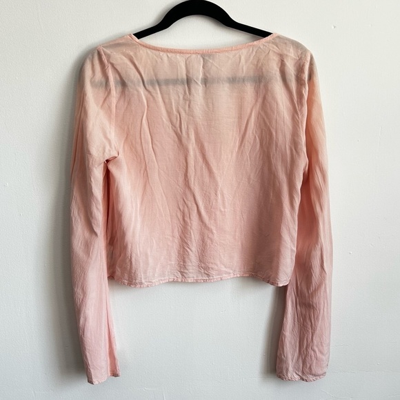 Tobi Peach Crochet Crop Top - Boho Festival Chic - Picture 2 of 6